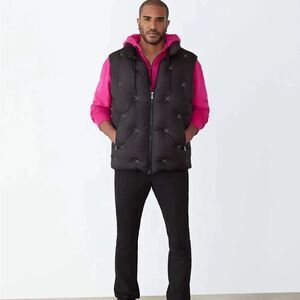 GSTQ Quilted Puffer Vest Black Size S NWT $798